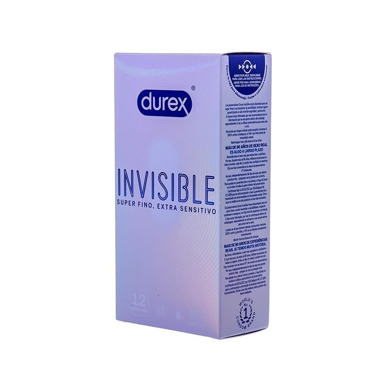 Préservatifs fins Invisible Durex x12