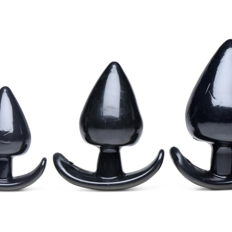 Lot de 3 plugs Spades Noir