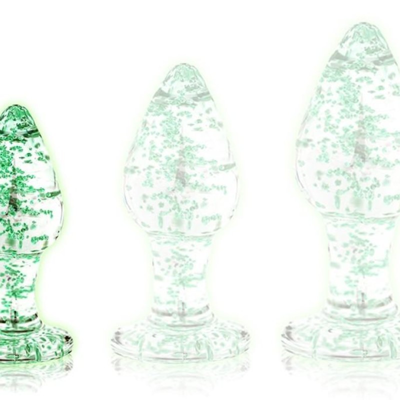 Plug en verre Phosphorescent Butt Glow S 6 x 2.7cm