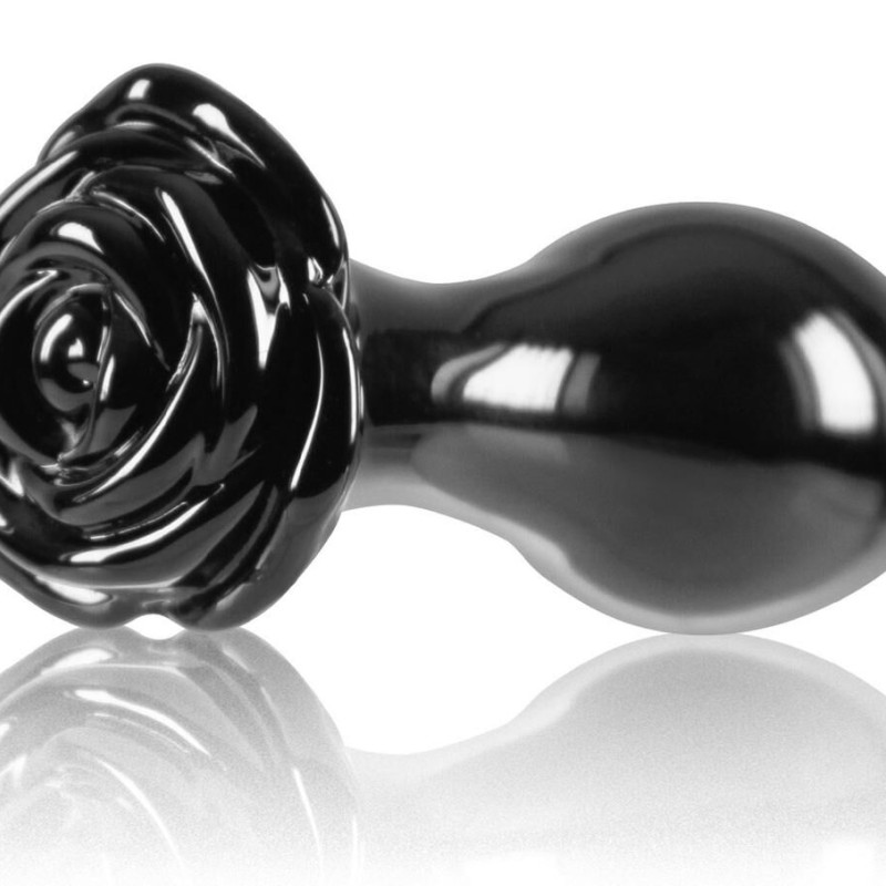 Plug en verre Crystal Rose 7 x 3.2cm Noir