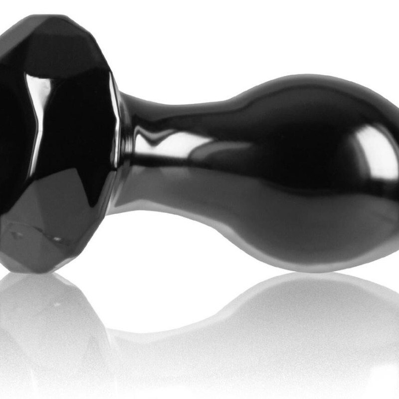 Plug en verre Crystal Gem 7 x 3.1cm Noir