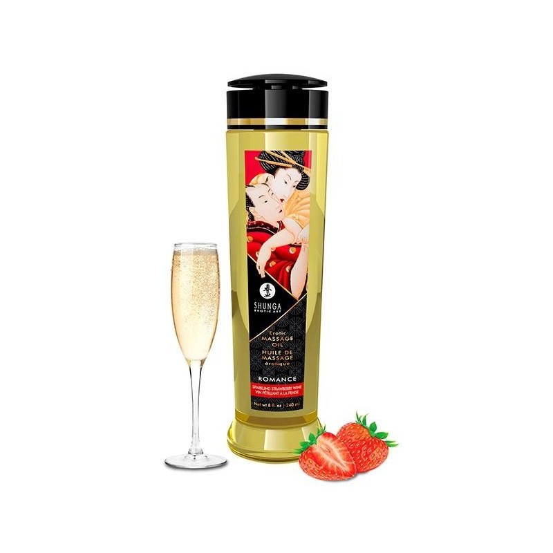 Huile de massage Romance Vin pétillant à la Fraise