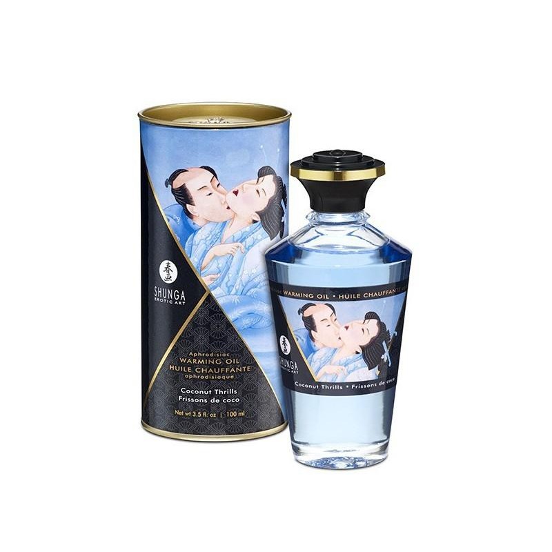 Huile de massage Chauffante Aphrodisiaque - Frisson COCO 100 mL