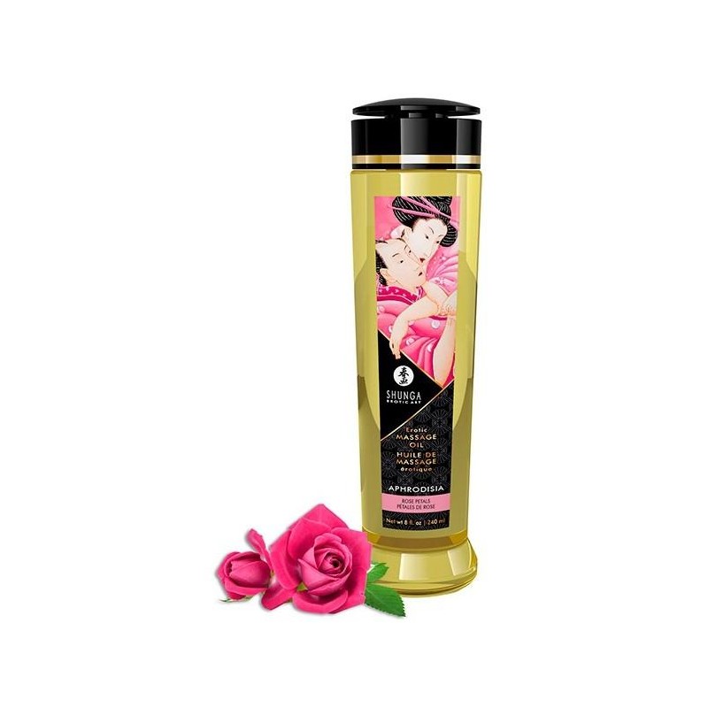 Huile de massages Aphrodisia Pétales de Rose 240mL