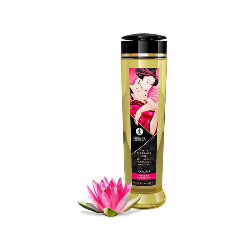 Huile de massage Amour Coeur de Lotus 240mL