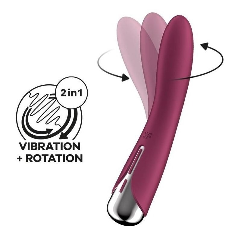 Vibromasseur Point G Spinning Vibe 1 - 11 x 3cm Framboise