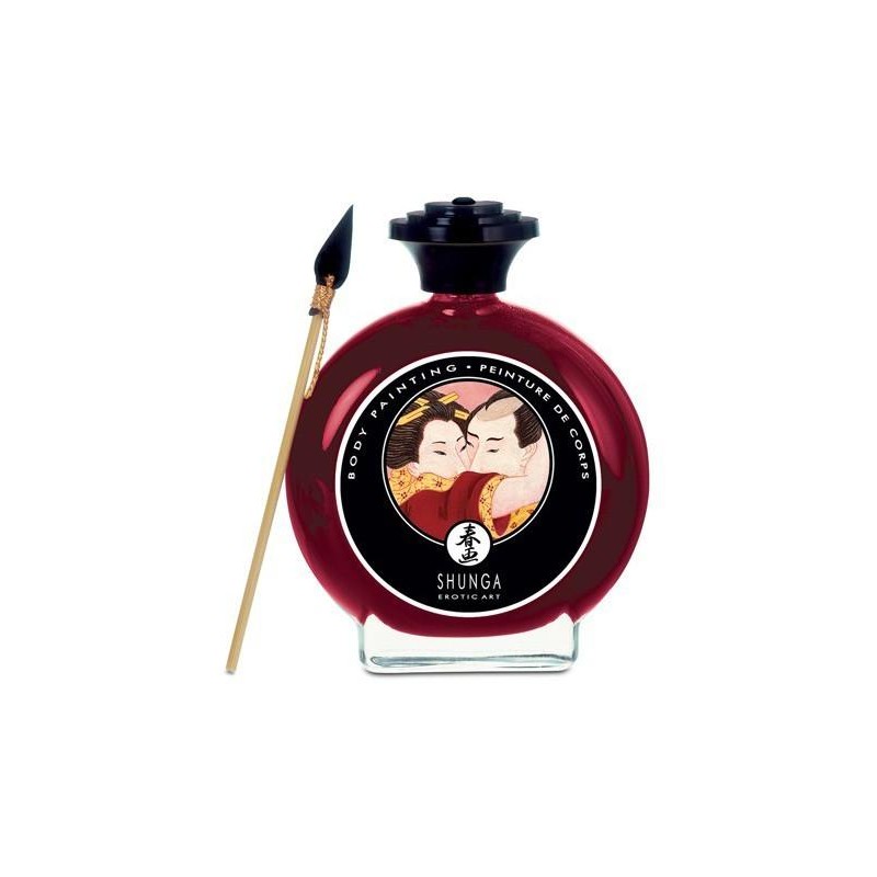 Peinture corporelles à la Fraise- Shunga-100ml