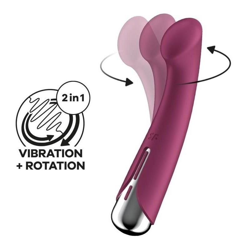 Vibromasseur Point G Spinning G-Spot 1 - 11 x 3.5cm Framboise