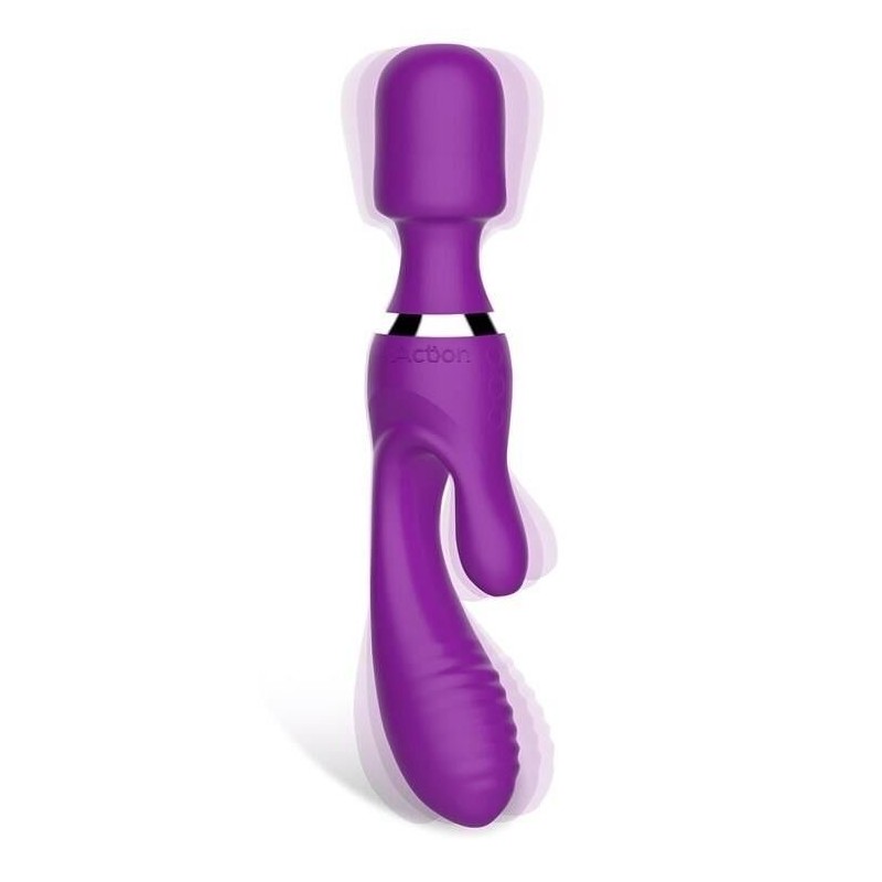 Vibro et Wand Fifteen Action Violet