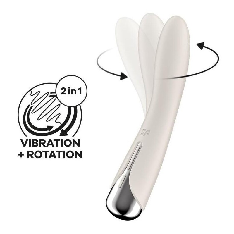 Stimulateur Spinning Vibe 1 - 11 x 3cm Crème