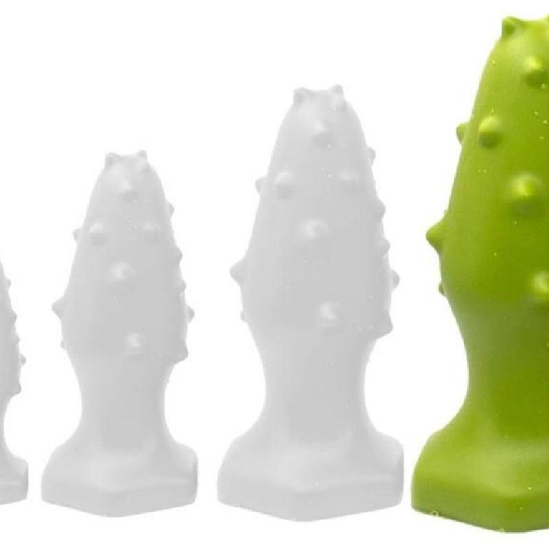 Plug silicone Monster Spike XL 16 x 6.5cm Vert