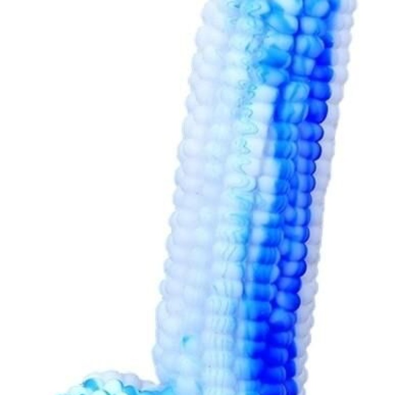 Gode Corn 16 x 4cm Bleu-Blanc