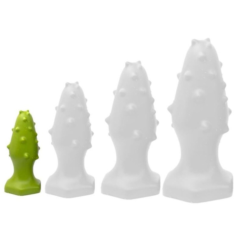 Plug silicone Monster Spike S 8 x 3.5cm Vert