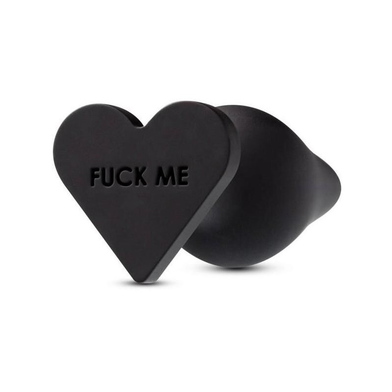 Plug Bijou en silicone Fuck Me 10 x 4.3cm Noir