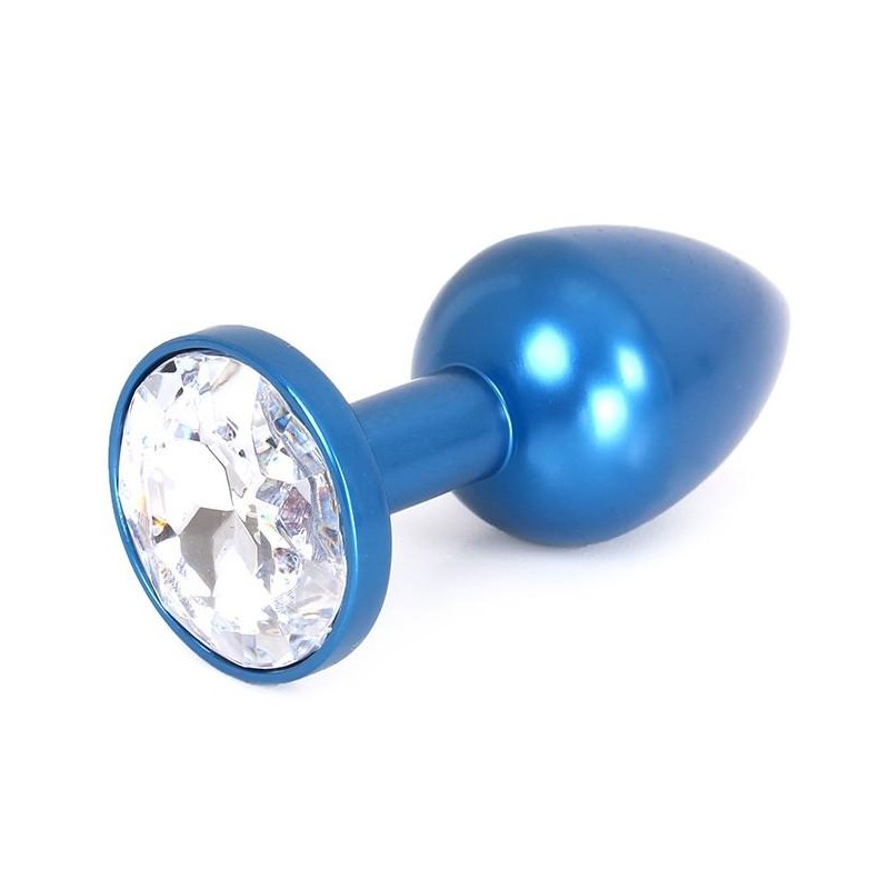 Plug bijou en Alu Gem Light 6 x 2.8 cm Bleu