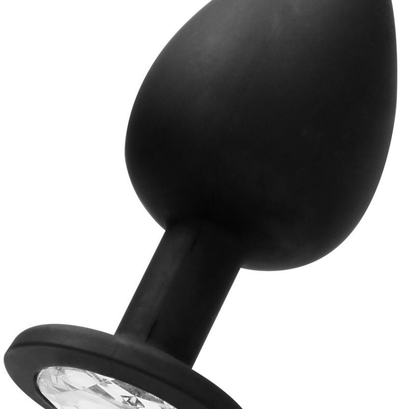 Plug anal silicone SELF MOTION 8 x 4 cm noir