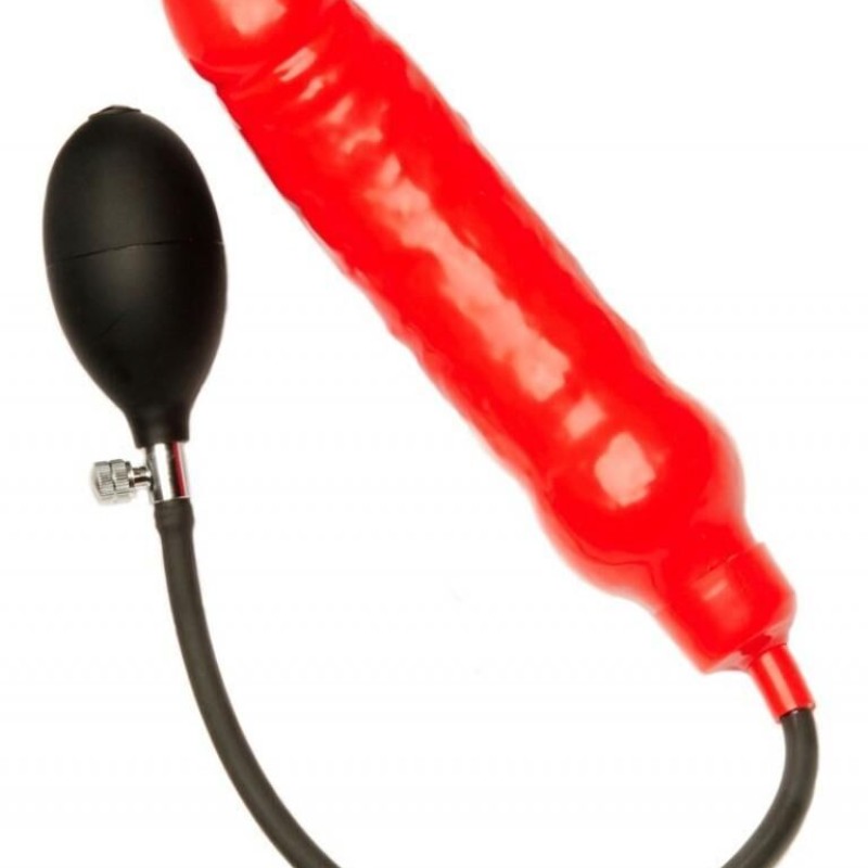 Gode gonflable rouge 15 x 4.5cm