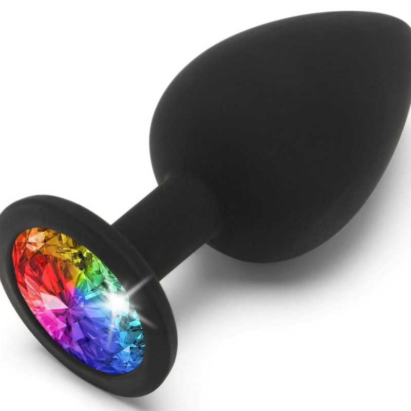 Plug bijou Rainbow L 9 x 4 cm