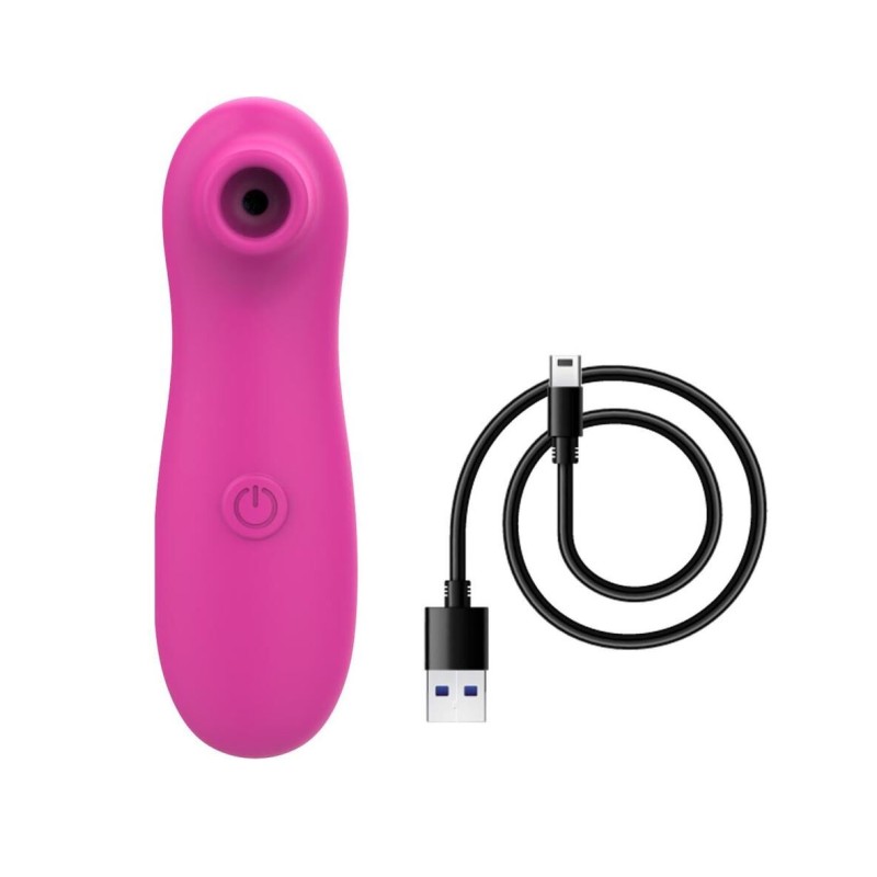 Stimulateur de clitoris par vibrations sur membrane rechargeable USB rose 10 Vitesses De Voyage - ZK003CPNK