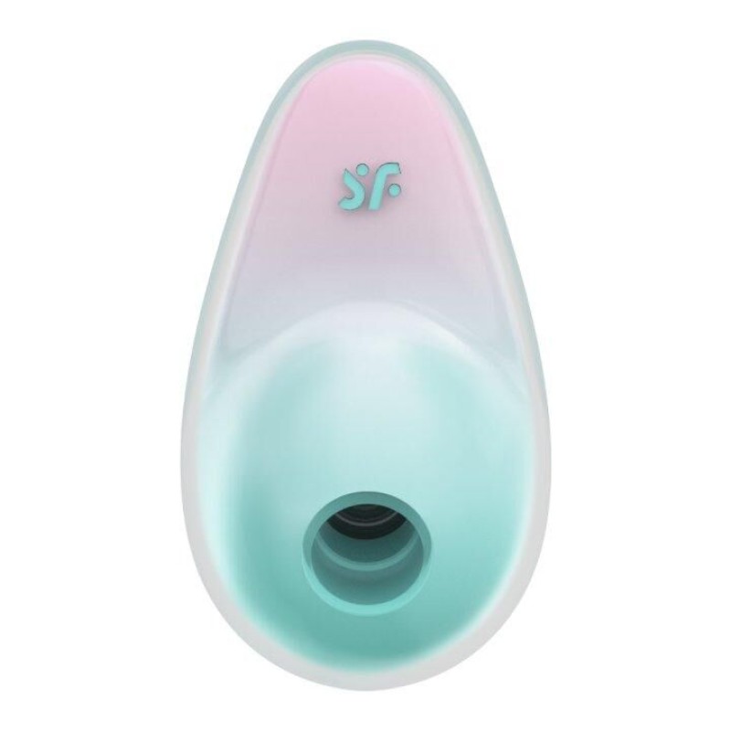 Stimulateur clitoridien par onde de pression sans contact et par vibration USB vert et rose, Pixie Dust Satisfyer - CC597837