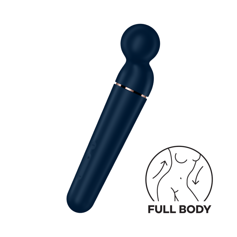 Vibromasseur wand bleu USB 60 vibrations Planet Wand-er Satisfyer - CC597845