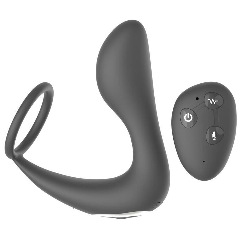 Stimulateur de prostate télécommandé avec micro décharge électrique et avec option commande vocale JUNO - WS-NV526