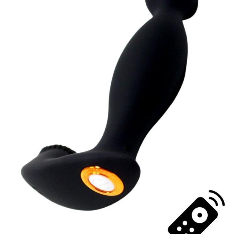 ELIOT, Stimulateur de prostate USB, avec télécommande, en silicone médical - BQ149BLK