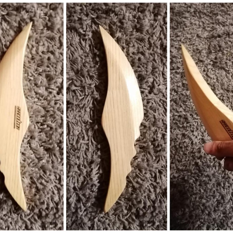 Couteau "Le boomerang" en bois de Frêne