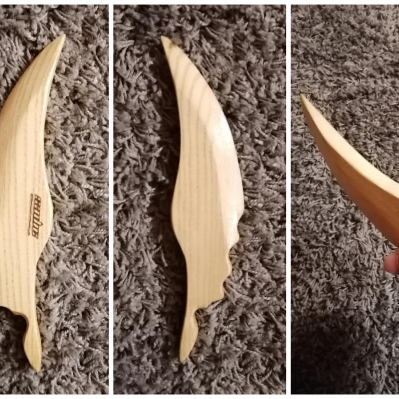 Couteau "Le boomerang 2" en bois de Frêne