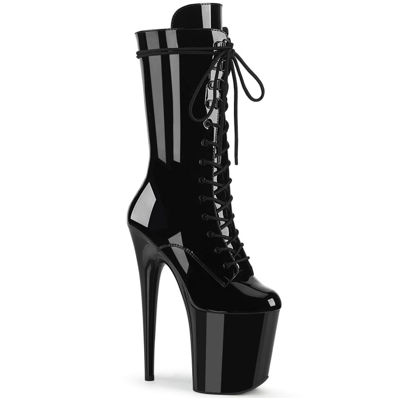 Bottines Hautes Plateforme Noir