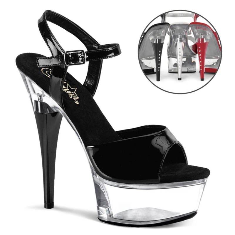 Sandales Noire Transparente