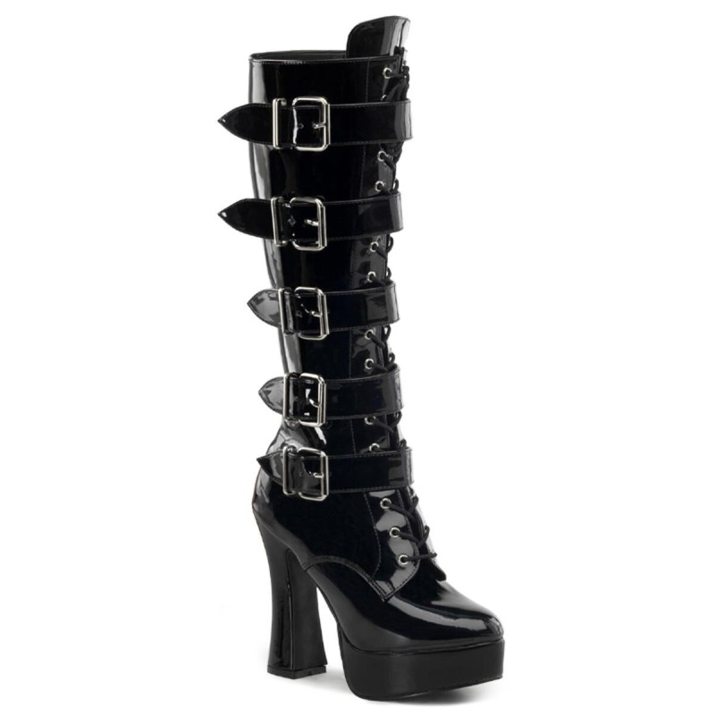 Botte Noire Brillant Boucles