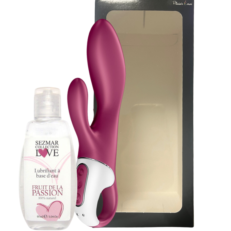 Offre duo Vibromasseur chauffant + Lubrifiant 90ML - Love City