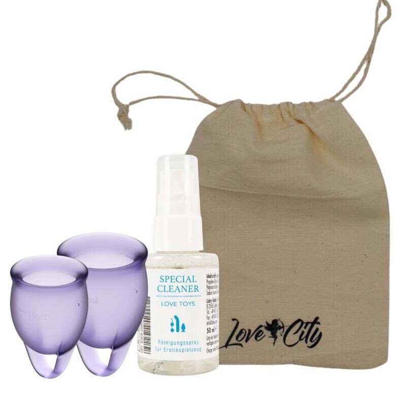 Offre duo Coupes menstruelles + Nettoyant - Love City