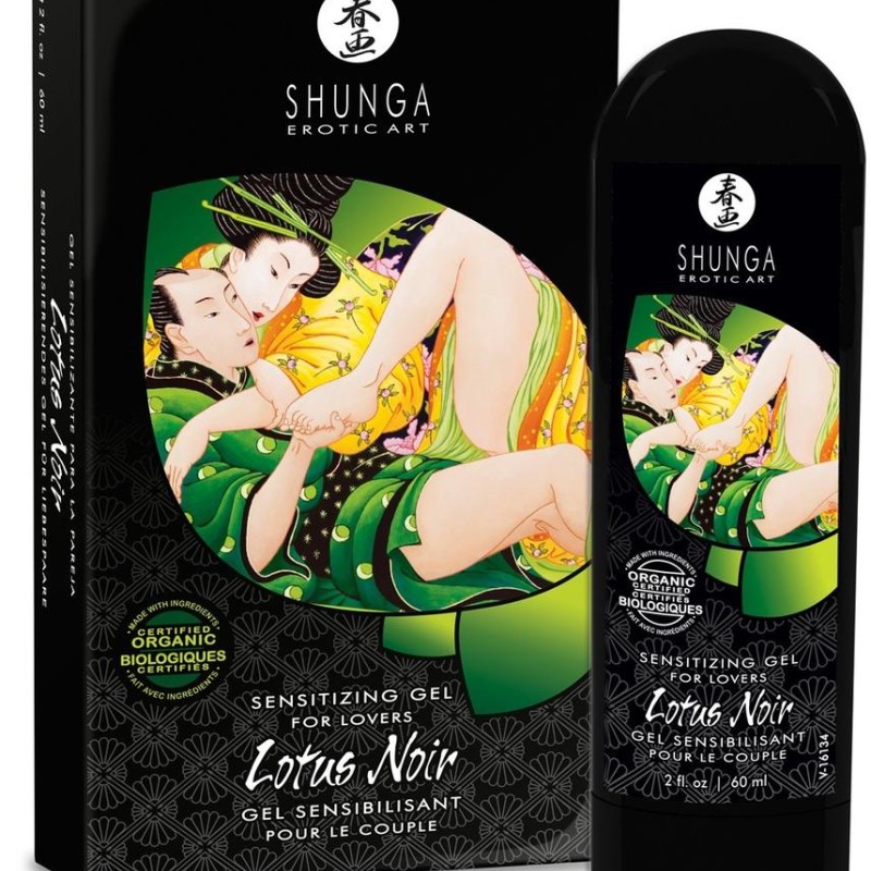 Shunga : gel sensibilisant clitoris gland lotus noir