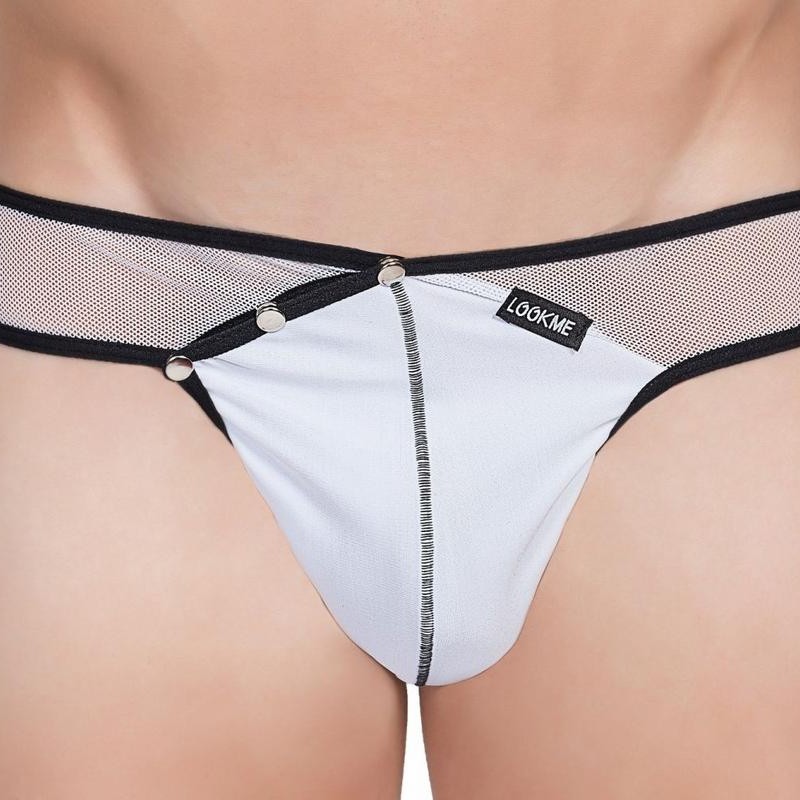 string blanc sexy pour homme - lingerie homme pas cher