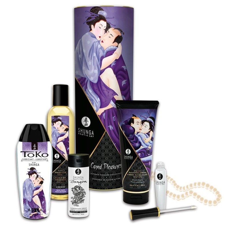 Coffret collection plaisirs charnels 5 produits - Shunga