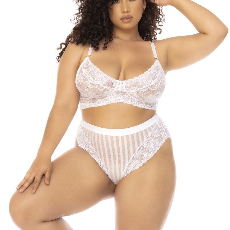 Ensemble 2 pièces blanc grande taille Emberly - Mapalé