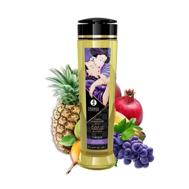 Huile de massage aphrodisiaque fruits exotiques - Shunga