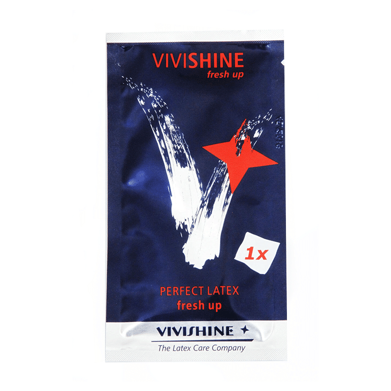 Vivishine Fresh Up - lingette individuelle polish pour latex