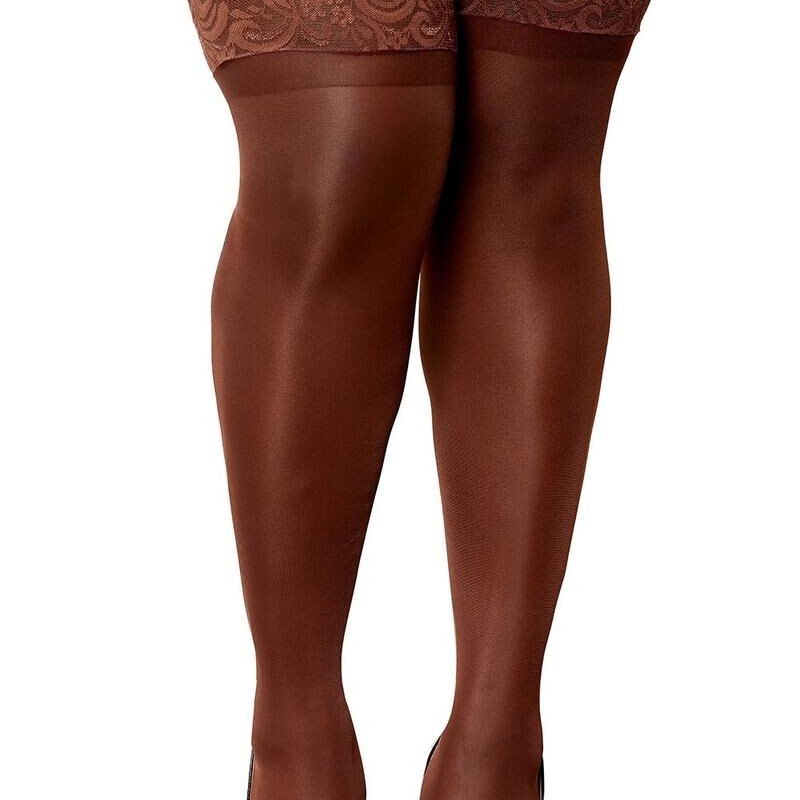 bas grande taille en résille noire sexy de chez votre dreamgirl.