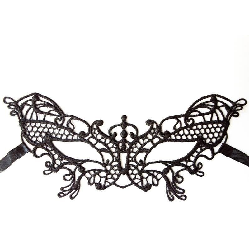 Masque souple en dentelle noire - Dreamy Fetish