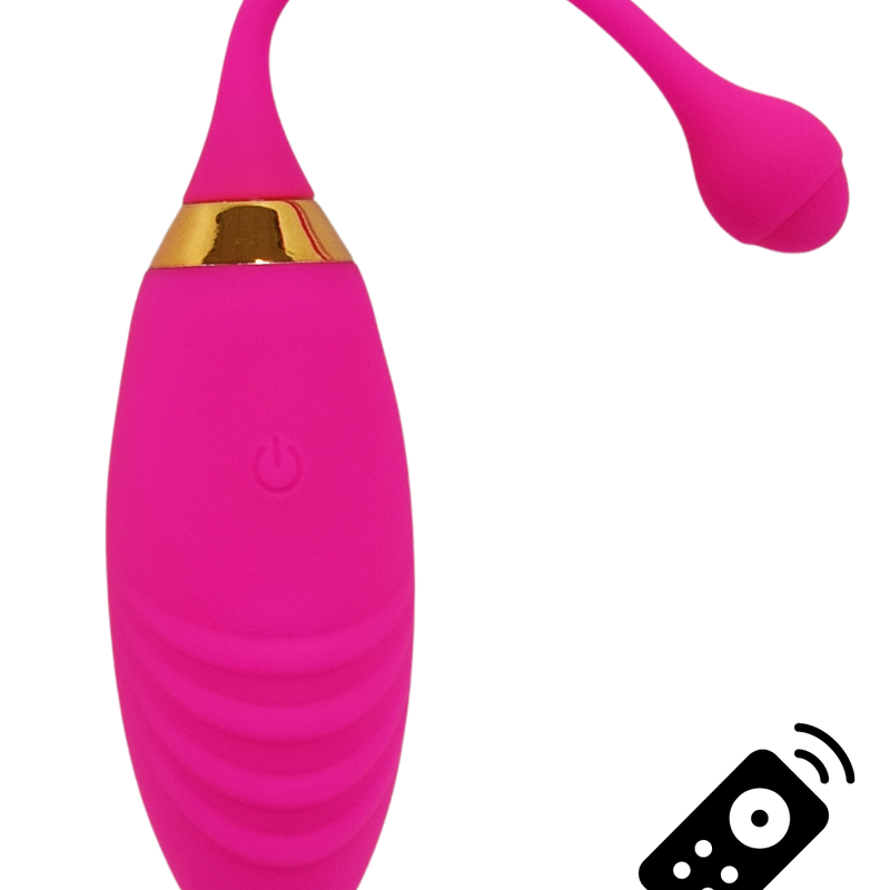 Œuf vibrant rose rainuré USB télécommandé Sunday - Coeur Ardent