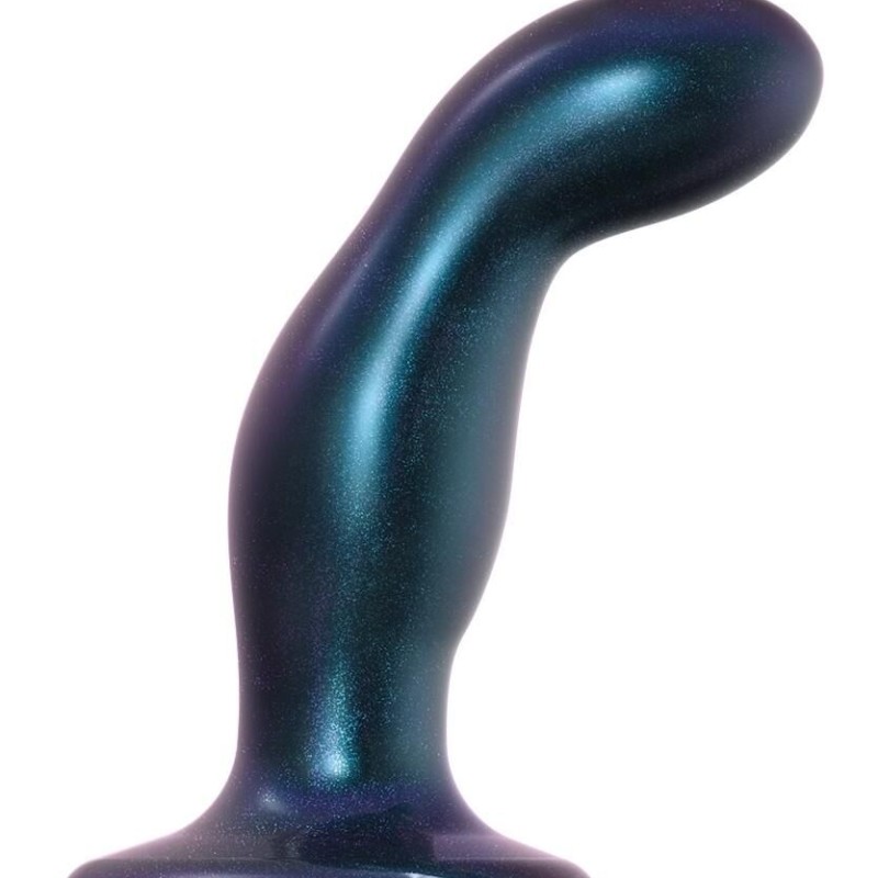 Plug Silicone Snaky Strap-On-Me M 14 x 3.8cm Bleu