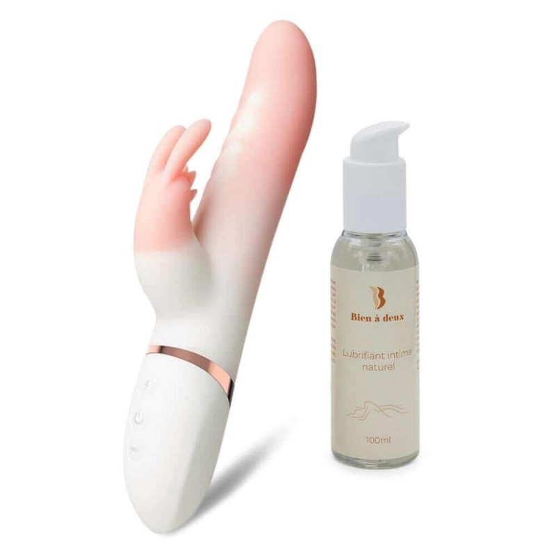 Pack Vibromasseur rabbit va-et-vient chauffant & Lubrifiant