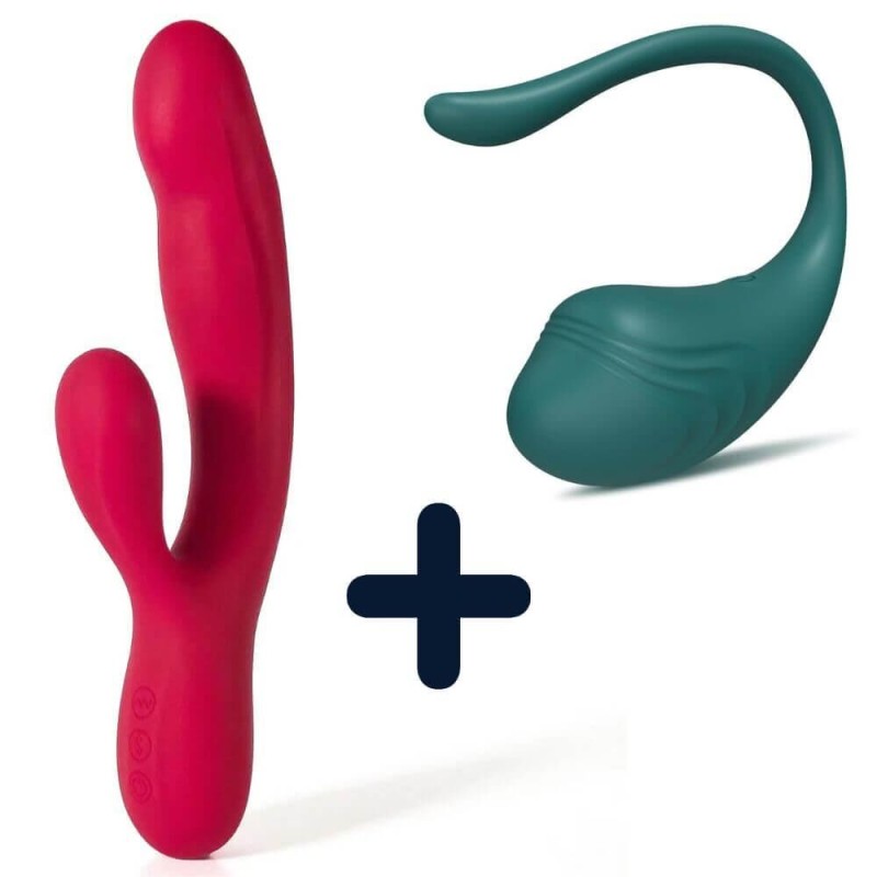 Vibromasseur rabbit LAPIN + Oeuf vibrant connecté COQUIN