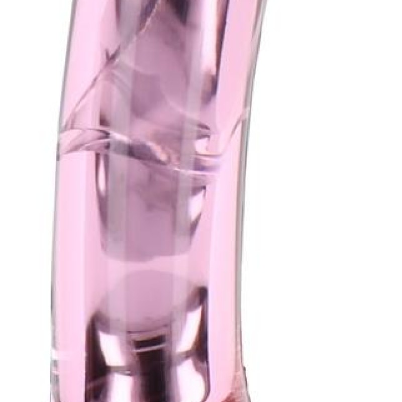 Gode en verre Rhinestone Scepter 23 x 3.6cm Rose