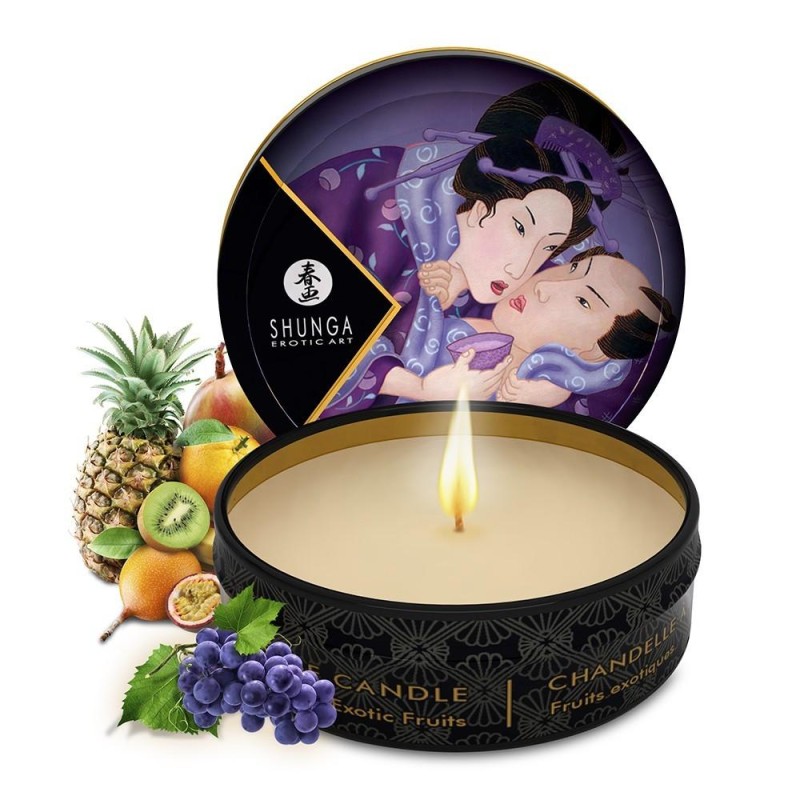 shunga : mini bougie massage fruit exotique