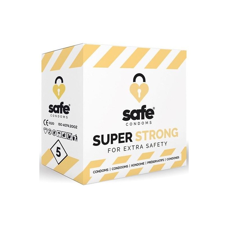 Préservatifs épais SUPER STRONG Safe x5