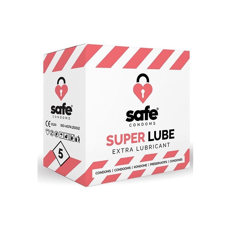 PrÃ©servatifs lubrifiÃ©s SUPER LUBE Safe x5